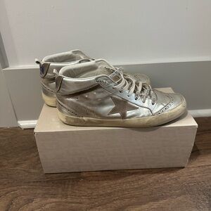 Golden Goose Silver Sneakers